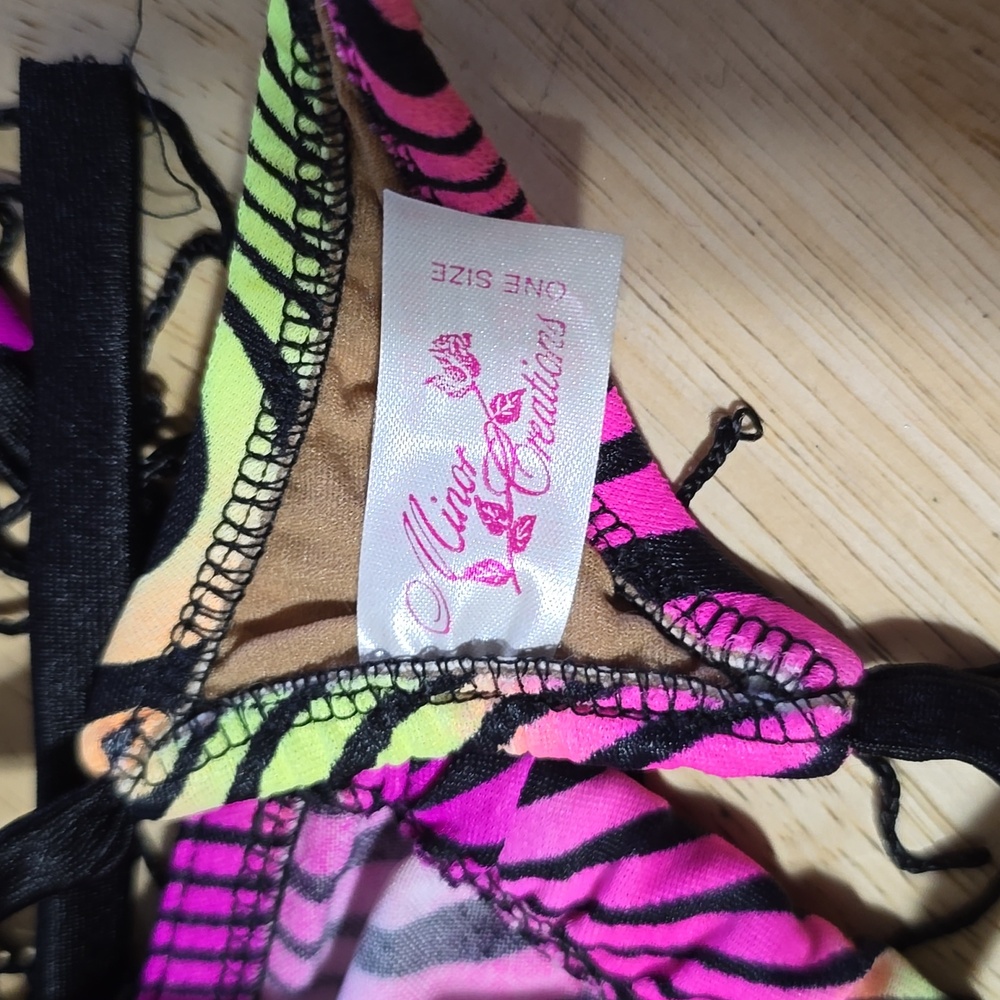 Colorful Fringed String Bikini - Picture 3 of 3